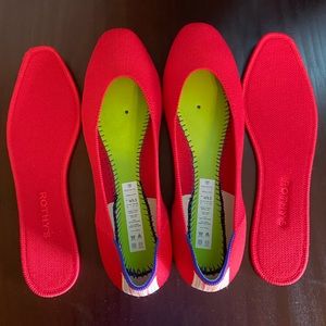 Rothy’s Cardinal Square Flats size 9.5